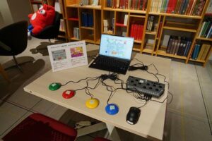 ④誰でも楽しめるeスポーツの展示