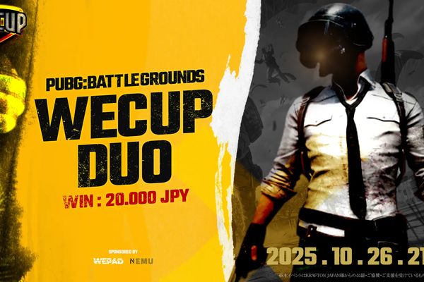 PC版PUBG コミュニティ大会「WECUP#1 DUO」10/26開催!エントリー受付中